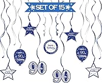 Vista 60 de Juego de decoraciones para fiesta de cumpleaños número 16, serpentinas moradas con soporte de globo de mesa morado, decoraciones de fiesta