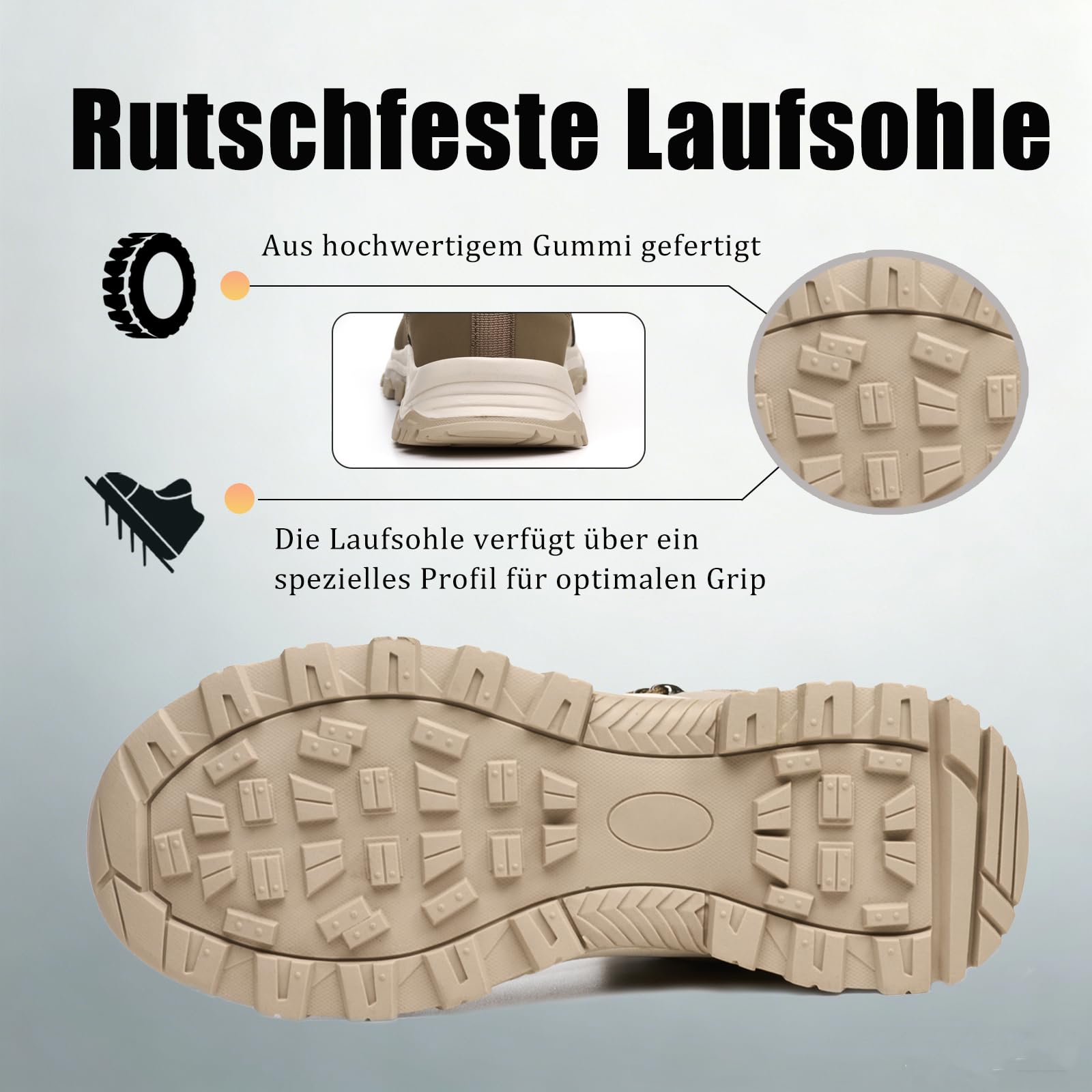 Zapatos de Seguridad para Hombre Mujer Botas de Trabajo Ligero Calzado Trabajo con Punteras de Acero Antideslizante Impermeables