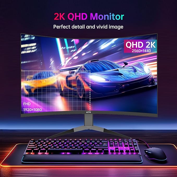 Monitor Gamer Curvo 32 Pulgadas 2K 240Hz 1ms miniatura 3