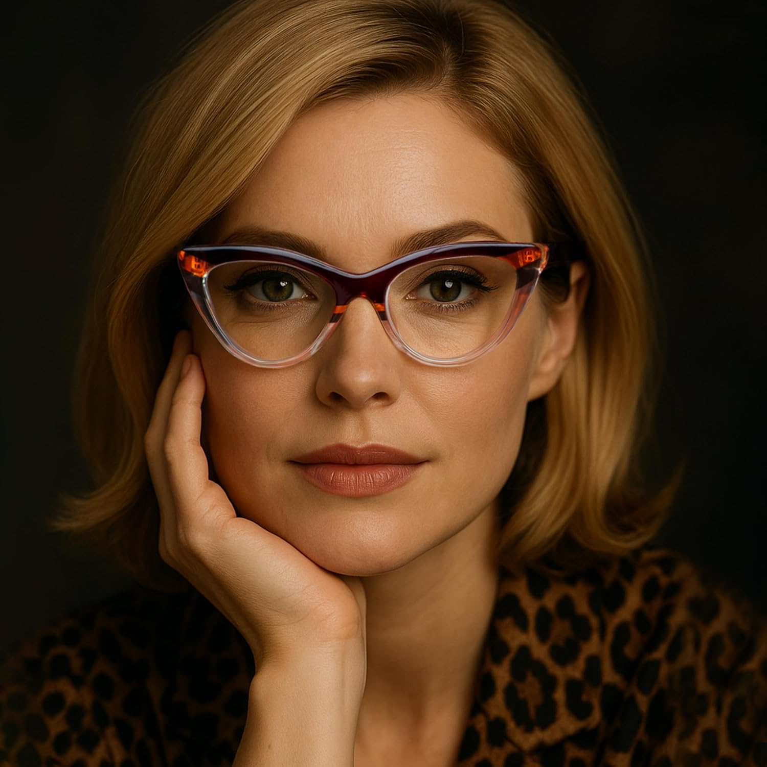 Brown Stripes Cateye Reading Glasses for Women – Stylish Readers with Solid & Sturdy Frame, Premium Quality, Spring Hinges, Scratch Resistant Lenses, Perfect for Petite & Small Faces, Strength 2.25 Brown 2.25 x image 5 of 8 B08P1ZN38S