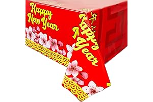 Sparkle and Bash Party Plastic Tablecloth for new years celebration