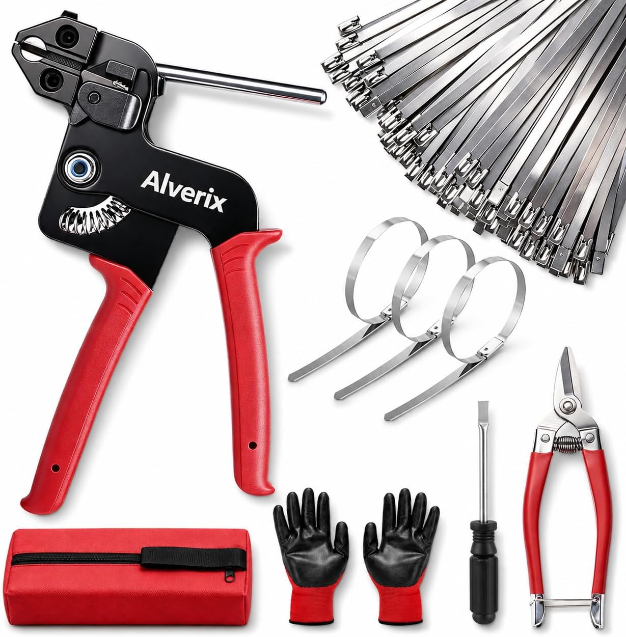 Stainless Steel Cable Tie Gun Kit, Stainless Steel Ties With Tool