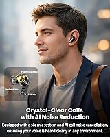 Vista 8 de TOZO NC20 Pro Active Noise Cancelling Wireless Earbuds with Smart Touch Screen, LDAC Hi-Res Audio, Stereo Bass, 6 Mics AI Call Ear Buds, 80H