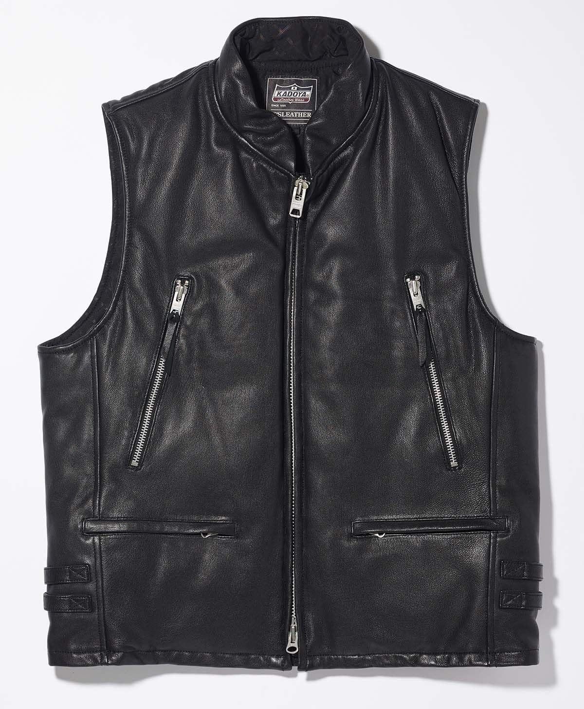 Amazon.co.jp: Kadoya RIDERS DOWN VEST Men's Jacket, Black