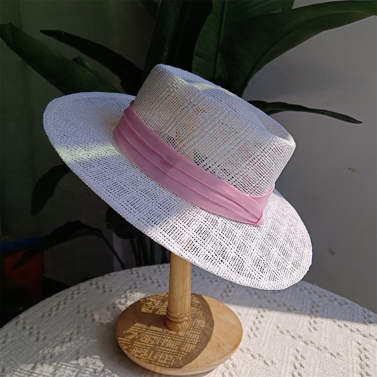 Cappelli per donna Estate Cappello di paglia Viaggi Outdoor Hollow Flat Top Francese Sombrero Cappello di paglia