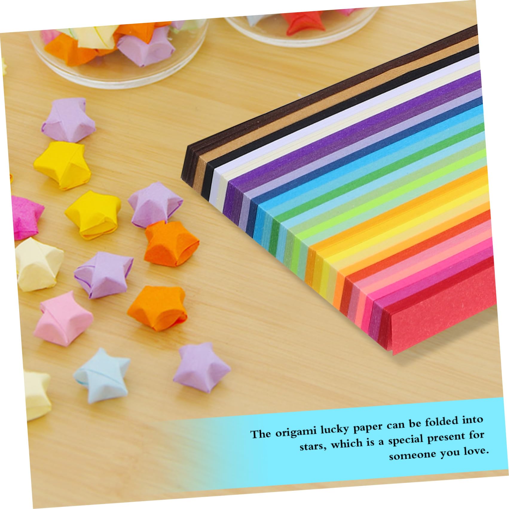 Strisce Carta Origami Stella Colorata 540 Fogli Set Bottiglia
