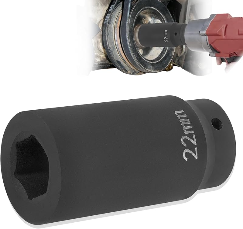 Soquete de impacto para parafuso do virabrequim 22 mm Sunluway 77110 – 1 unidade