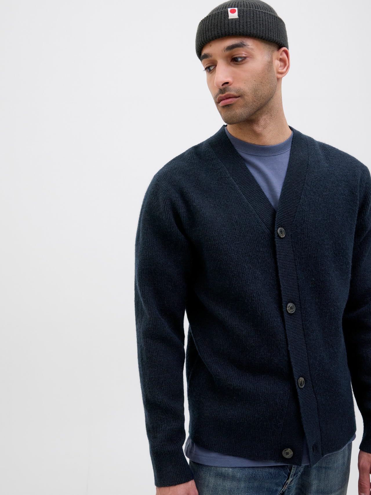 R.d.d. royal denim division Rddlarry Cárdigan de Punto L/S Sn Hombre Pack de 1