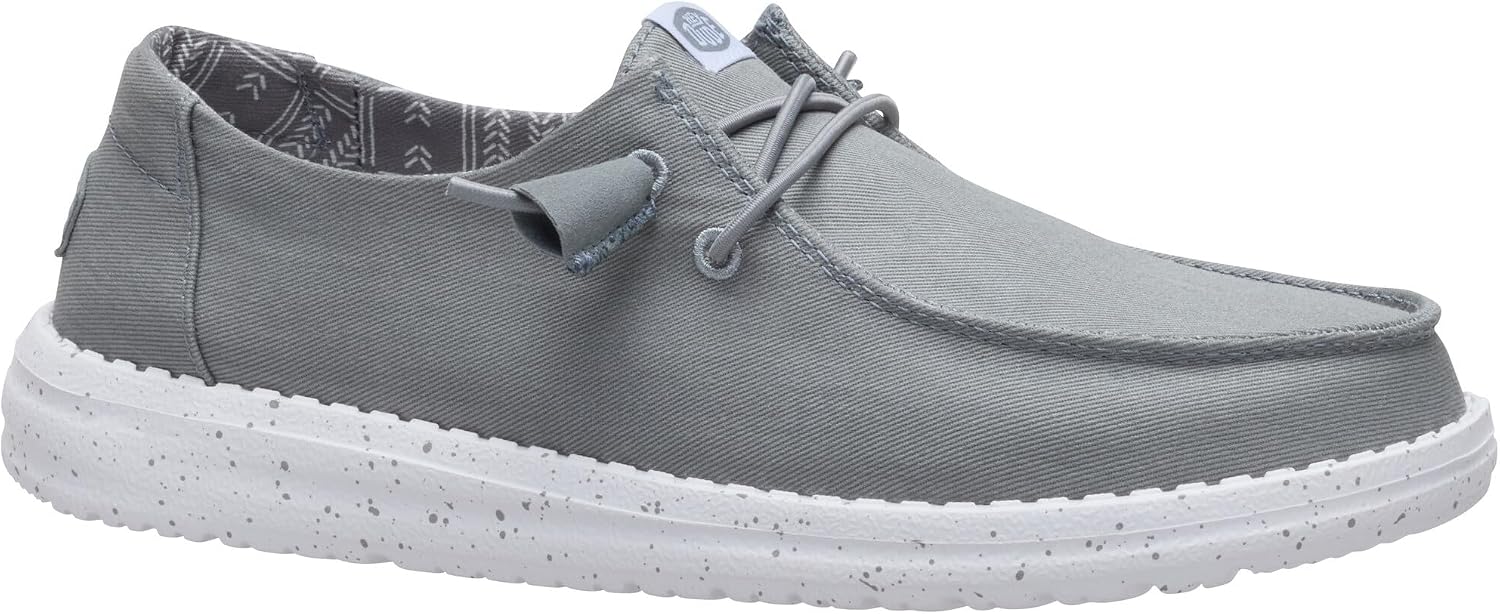 HEYDUDE Women's Wendy Stretch Canvas Slip On Shoes | Easy On Loafer