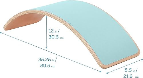 Miniatura 2 de ECR4Kids Tabla de equilibrio con base de fieltro, juguete Montessori, espuma de mar