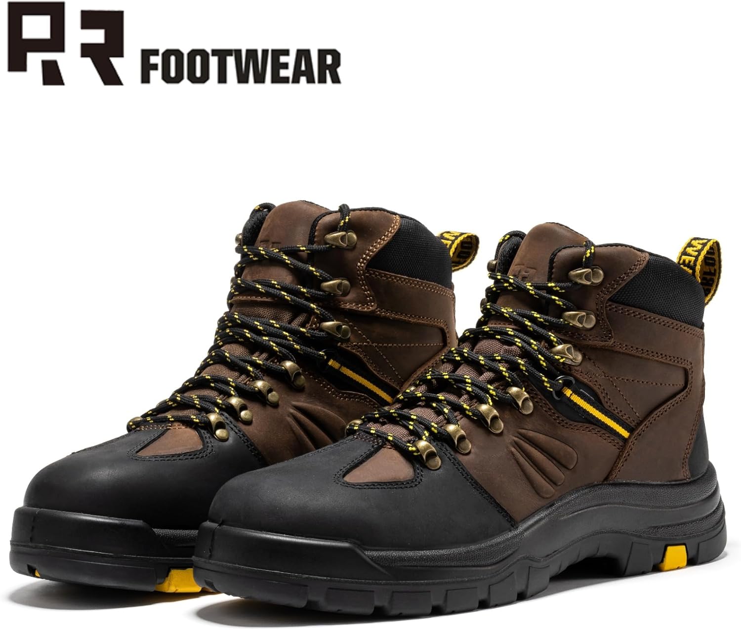 ROCKROOSTER Marfa Composite Toe 6-Inch Ankle Support Waterproof Work Boots for Men, EH Rated Safety Lace Up Boots CP211 - Image 6