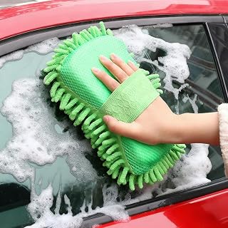 1 Piece Thickened Car Washing Sponge Soft Chenille Coral Fleece Sponges for Automotive Detail Cleaning Ultra Water-Absorbent Quick Drying Reusable Household Cleaning Tools 24 * 14 * 5cm