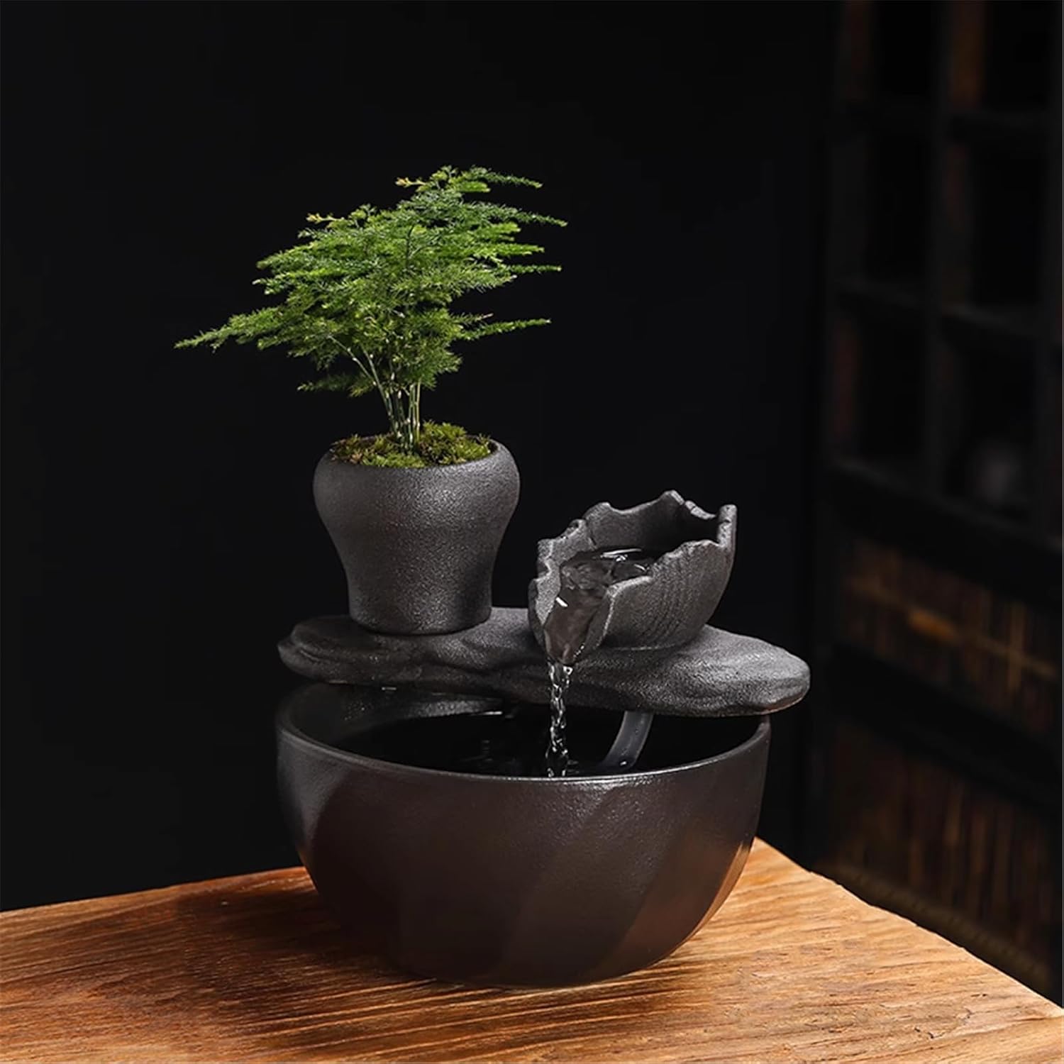 TV Friendly Water Fountain for Living Room Indoor Tabletop Fountain-shape1