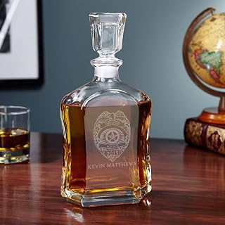 Police Badge Personalized Argos Whiskey Decanter (Custom Product)