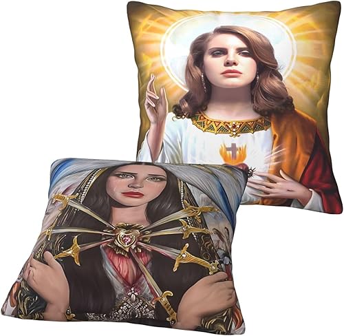Miniatura 3 de Fasedate Funda de almohada de lana del rey de 18 x 18 pulgadas, funda de almohada de lona con personalidad, tipo grueso, 2 piezas, funda de almohada