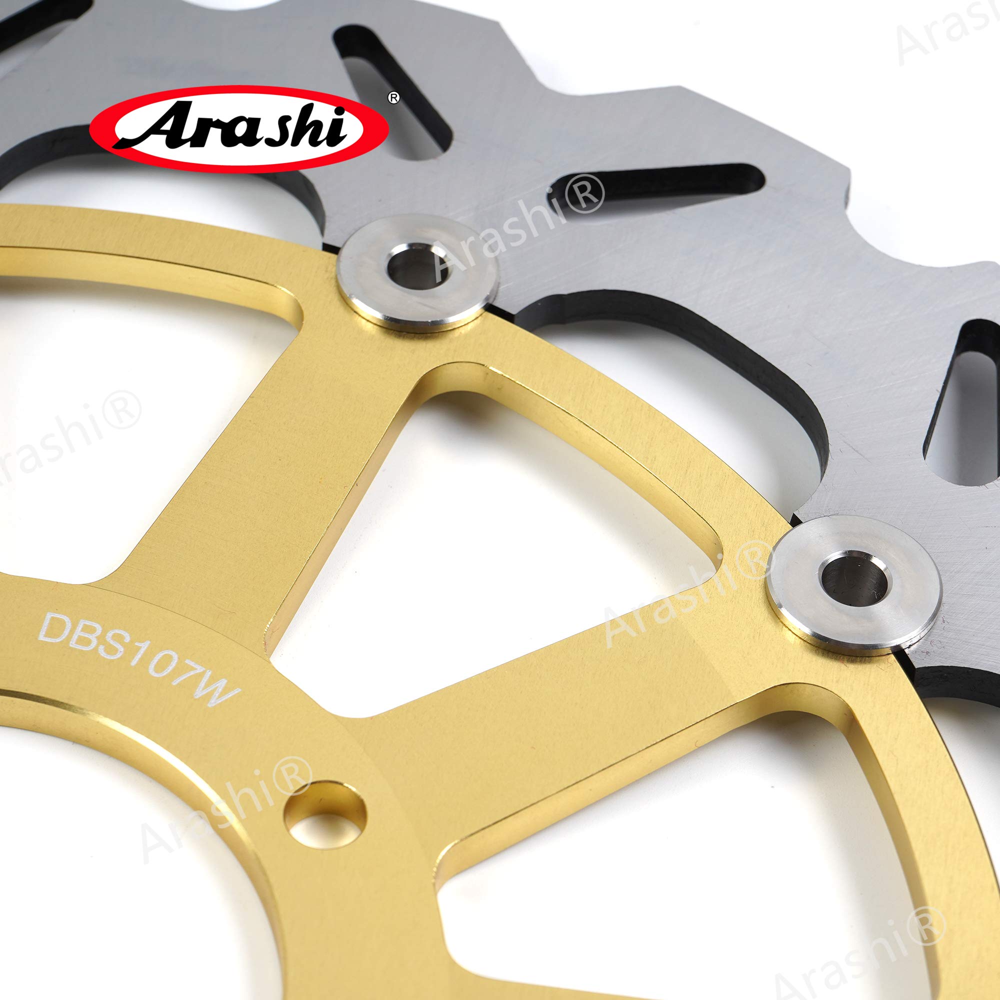 Arashi Rotores de discos de freno delanteros flotantes compatibles con Ducati Monster HYPERMOTARD 797 796 821 937 1100, SCRAMBLER 1100 PRO, DIAVEL MULTISTRADA 1200, DIAVEL 1262, XDIAVEL 1262 ABS