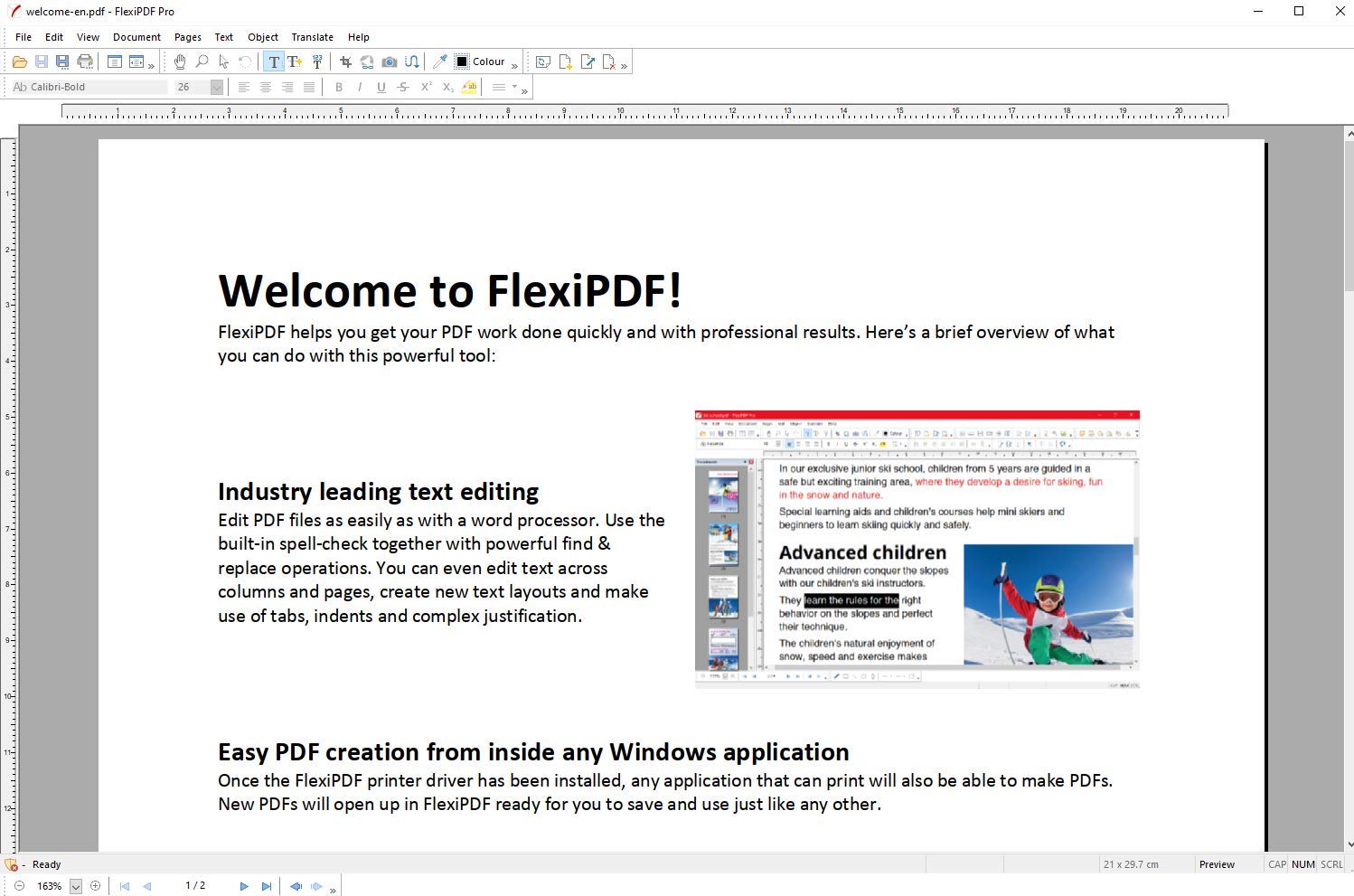 FlexiPDF Professional - OCR PDF Editing Software - 3 USER for your Windows 11, 10, 8.1, 7 PC - the ultimate PDF editor software by SoftMaker