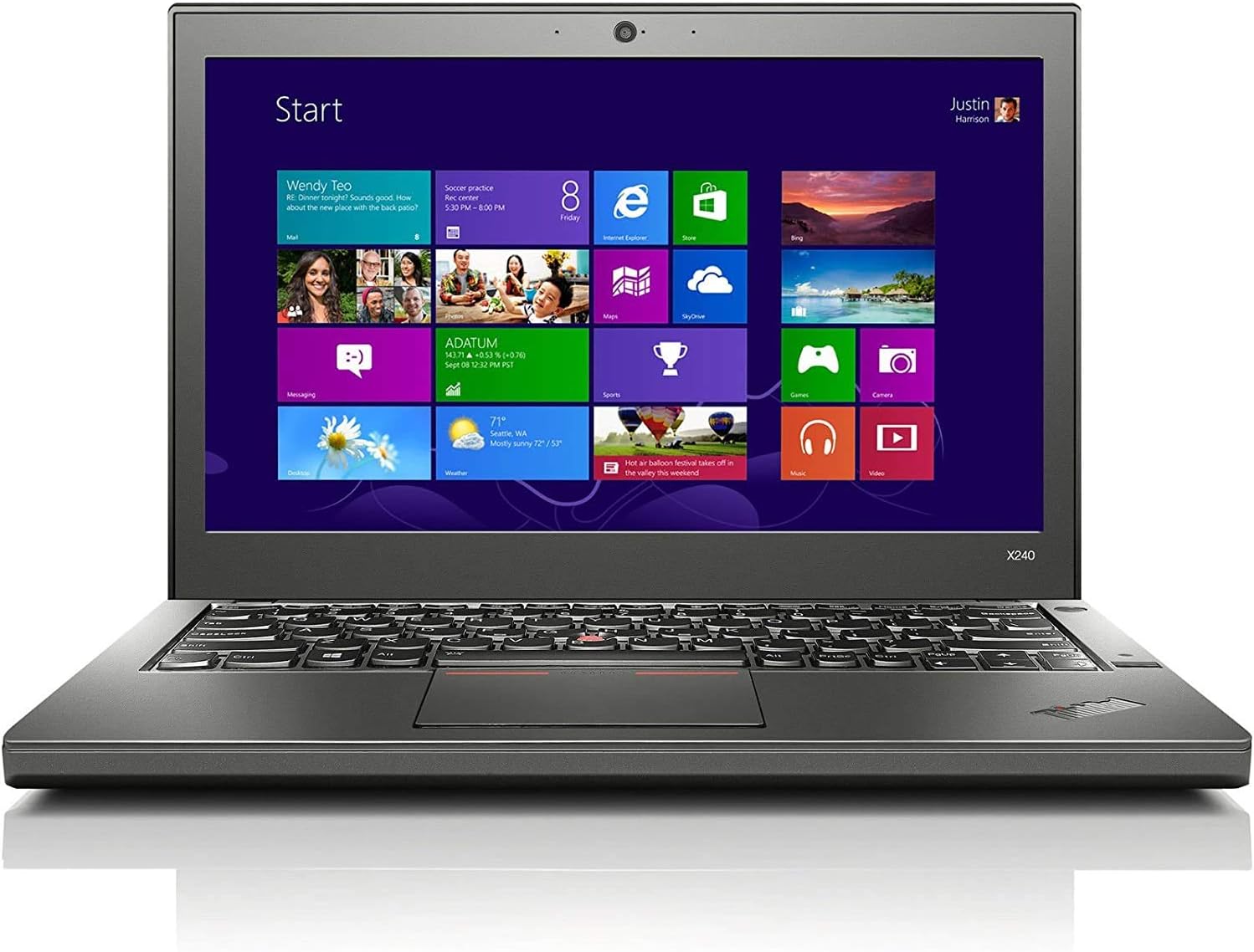 (Renewed) Lenovo Intel 4th Gen Core i5 4300U 12.5-Inch (31.75 cms) 1366x768 Laptop (8 GB/500 GB HDD/Windows 10/MS Office 2019 /Intel HD Graphics 4400/Black/1.61 Kg), ThinkPad X240