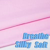 Vista 4 de 2 yardas de tela de algodón rosa, tela de popelina de algodón natural por yarda, tela de algodón 100% de 59 pulgadas de ancho, material de muselina