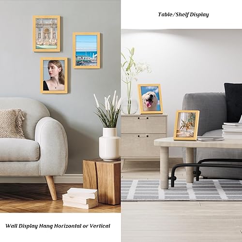 Vista 111 de Marco gris rústico de 18 x 24 pulgadas, marco para póster de 18 x 24 pulgadas, color gris envejecido, grande, retro, natural, 24 x 18 pulgadas