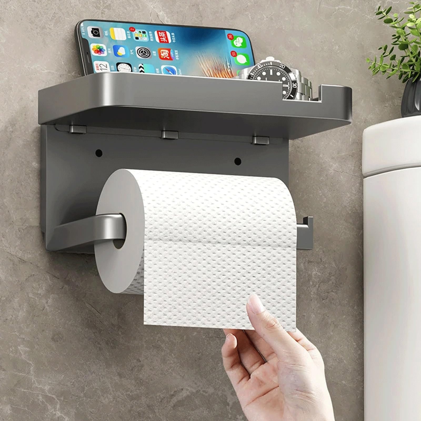 Porta carta igienica in plastica