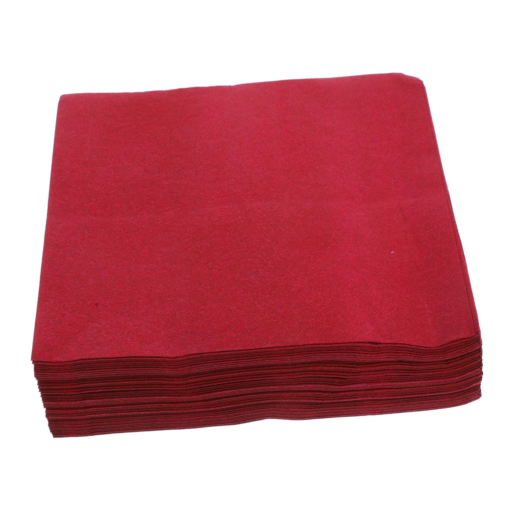 BESTYASH 50 Servilletas Desechables de Pulpa de Madera Reciclables y Absorbentes para Cocina y Bar en Color Rojo Oscuro Adecuado para Bodas y Fiestas