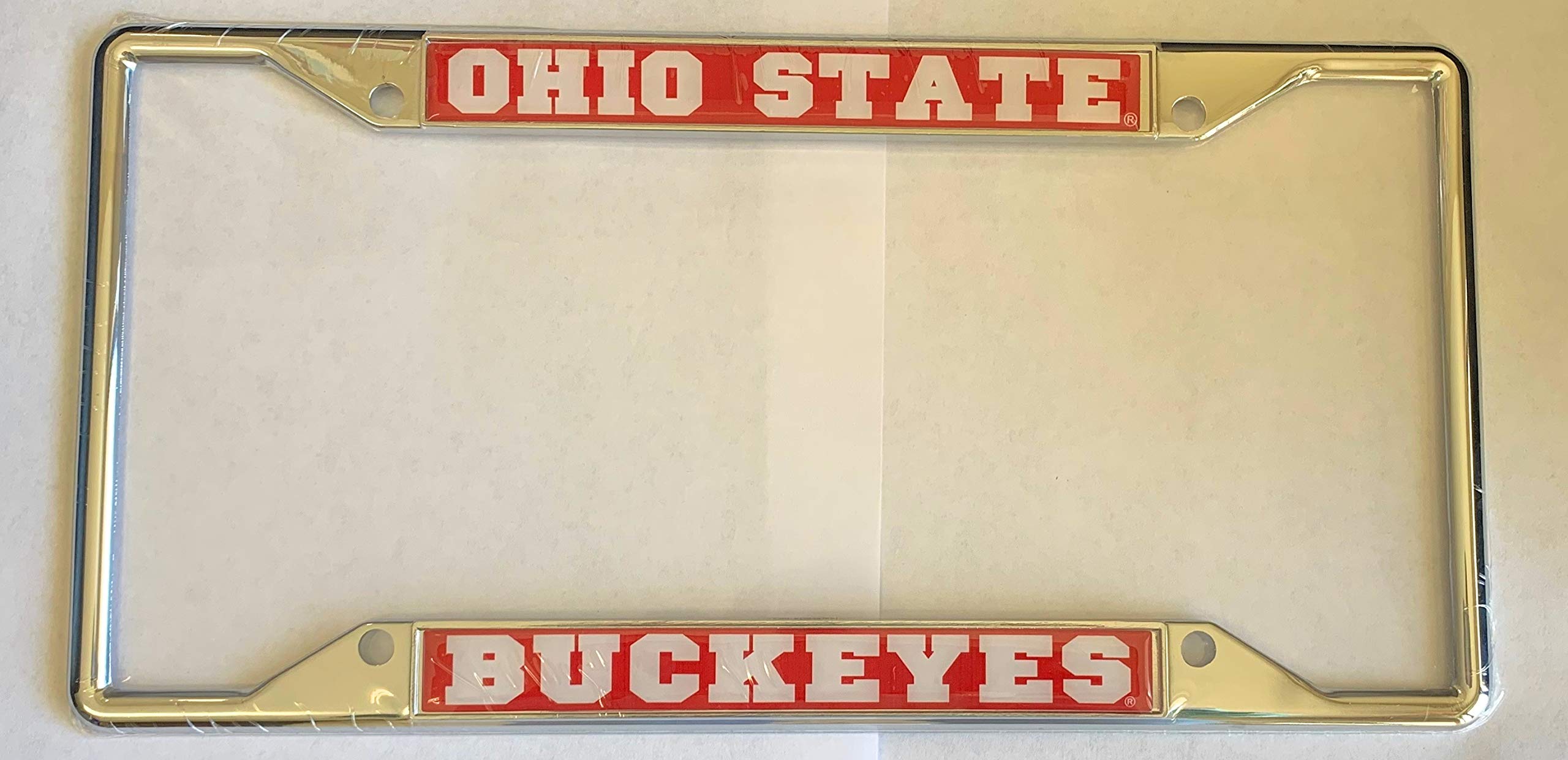 Craftique Ohio State Buckeyes Metal License Plate Frame (Legal in Most States)