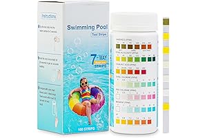 Borate Test Strips Pool, 7-Way Pool Test Strips for Pool Water, Spa,...