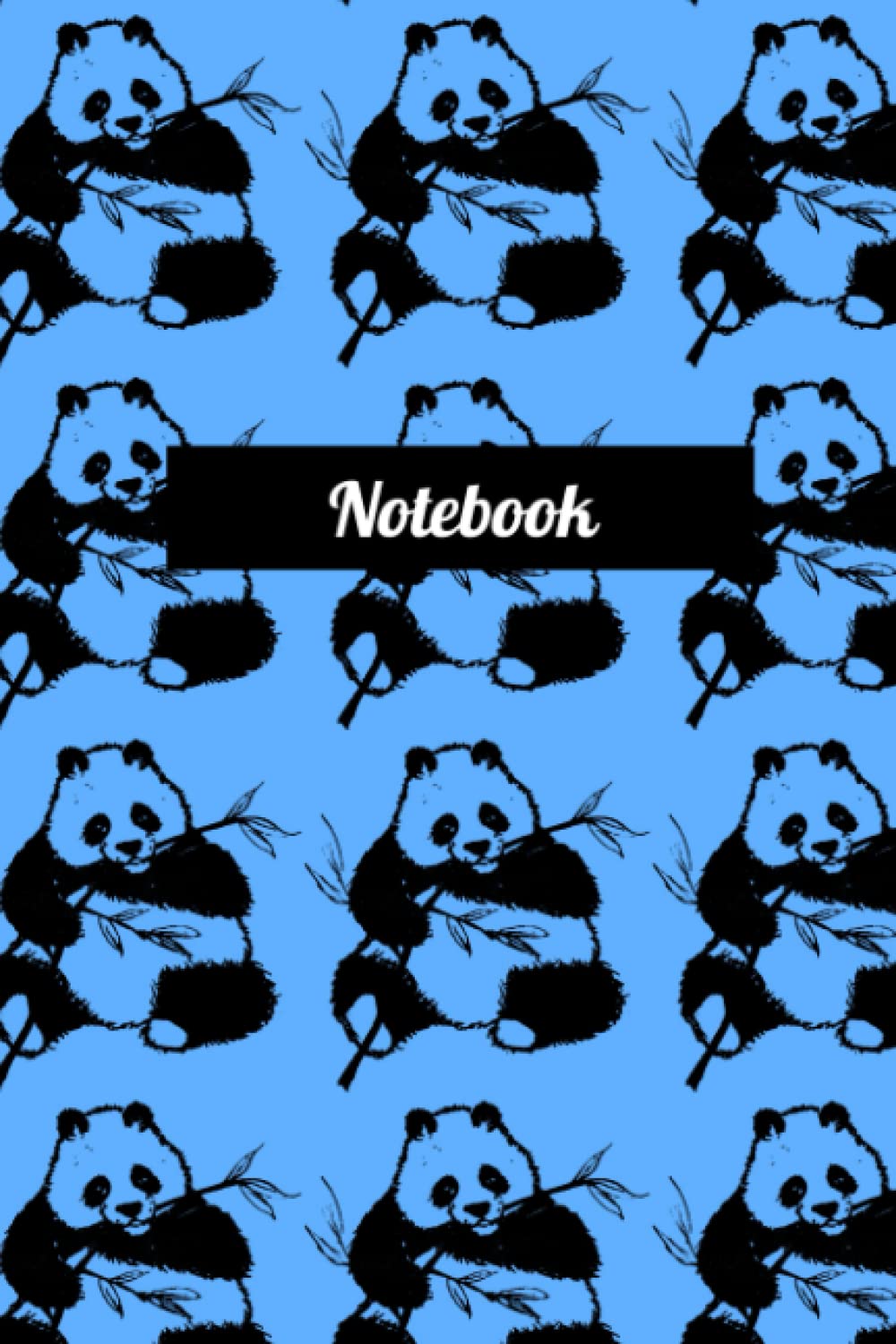 Lucky Panda Notebook (Dreamy Blue): 120 pages wide ruled lined journal, notepad, workbook.: For men, women, teens, girls and boys, for writing, note ... reminders, lessons and lectures.