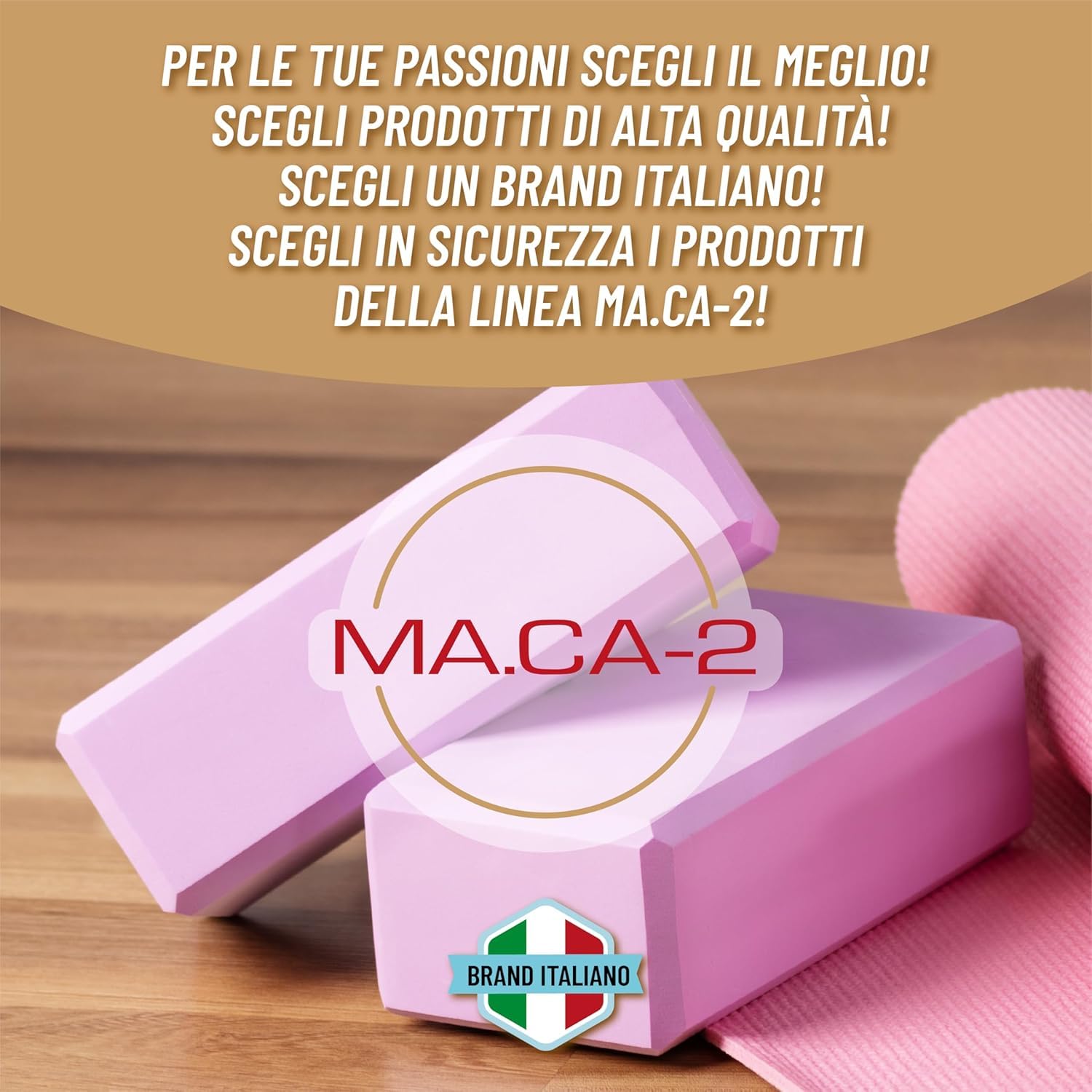 Set di mattoncini Yoga in schiuma EVA, leggeri e resistenti, antiscivolo, ideali per Pilates, stretching, meditazione e riabilitazione, Facili da pulire, adatti a principianti e avanzati BLU