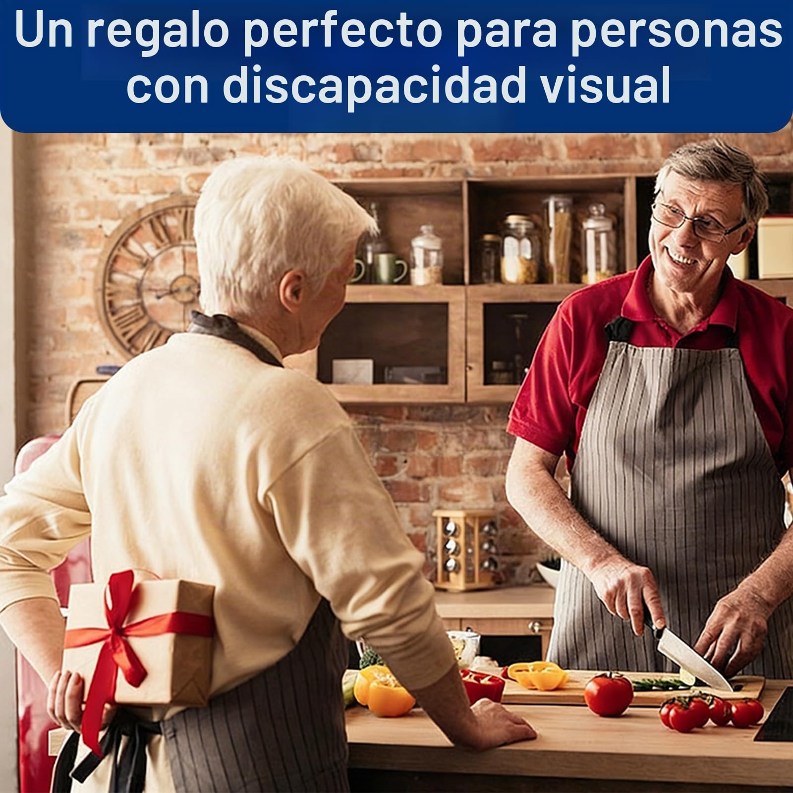 Báscula de cocina digital parlante, electrónica de alimentos con pantalla LCD grande y plataforma de disco de acero inoxidable