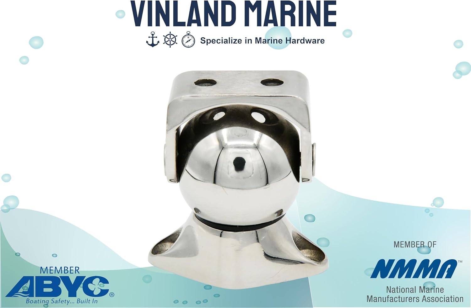 Vinland Marine Magnetic Marine Door Stop Length 1.8"~4.5", 316 Stainless Steel Magnetic Catch, Pontoon Boat Door Stop, Pontoon Door Stopper
