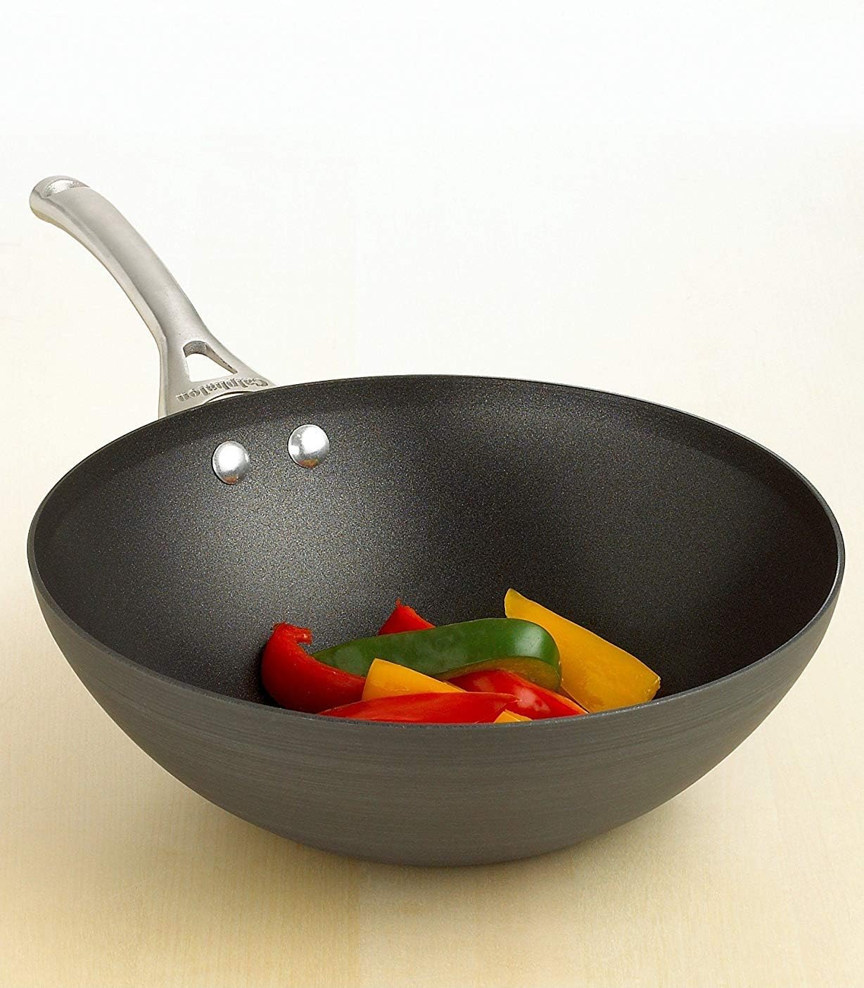 Calphalon Contemporary Nonstick Stir Fry, 10.5" Stir Fry Pans Home & Kitchen