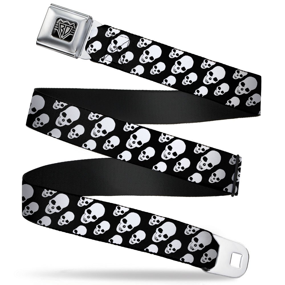Cinturón Buckle-Down de calaveras inclinadas ajustable desde 50.8 cm hasta 91.4 cm 8