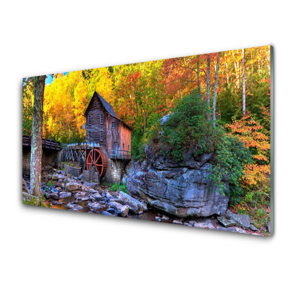 Impression sur Verre Trempé Tulup 100x50cm Pierres Nature Forêt