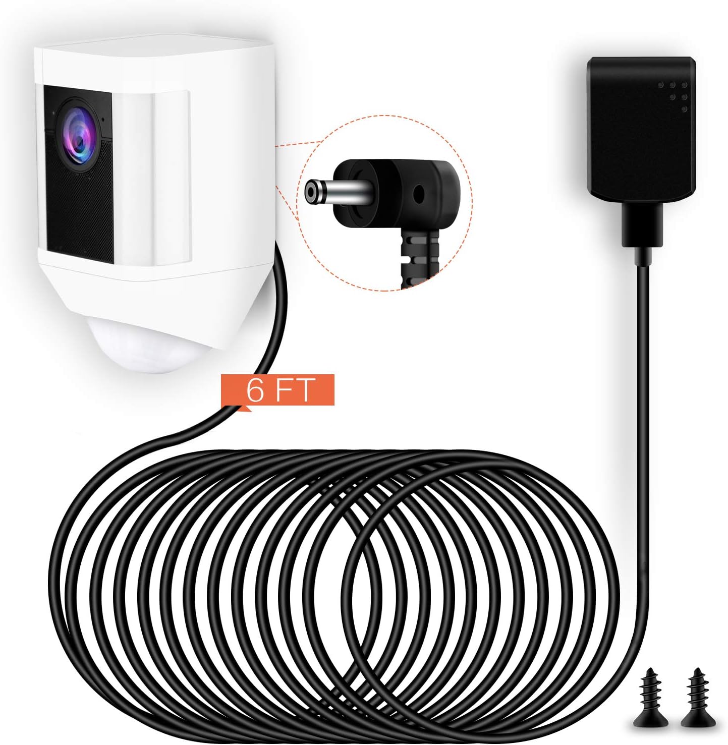 Taken Power Adapter for Ring Spotlight Cam Battery, with