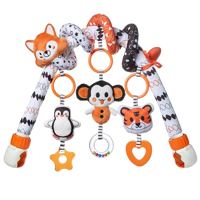TUMAMA 2 in 1 Arco con Juguetes Espiral Carro Bebe 0 3 6 9 Meses