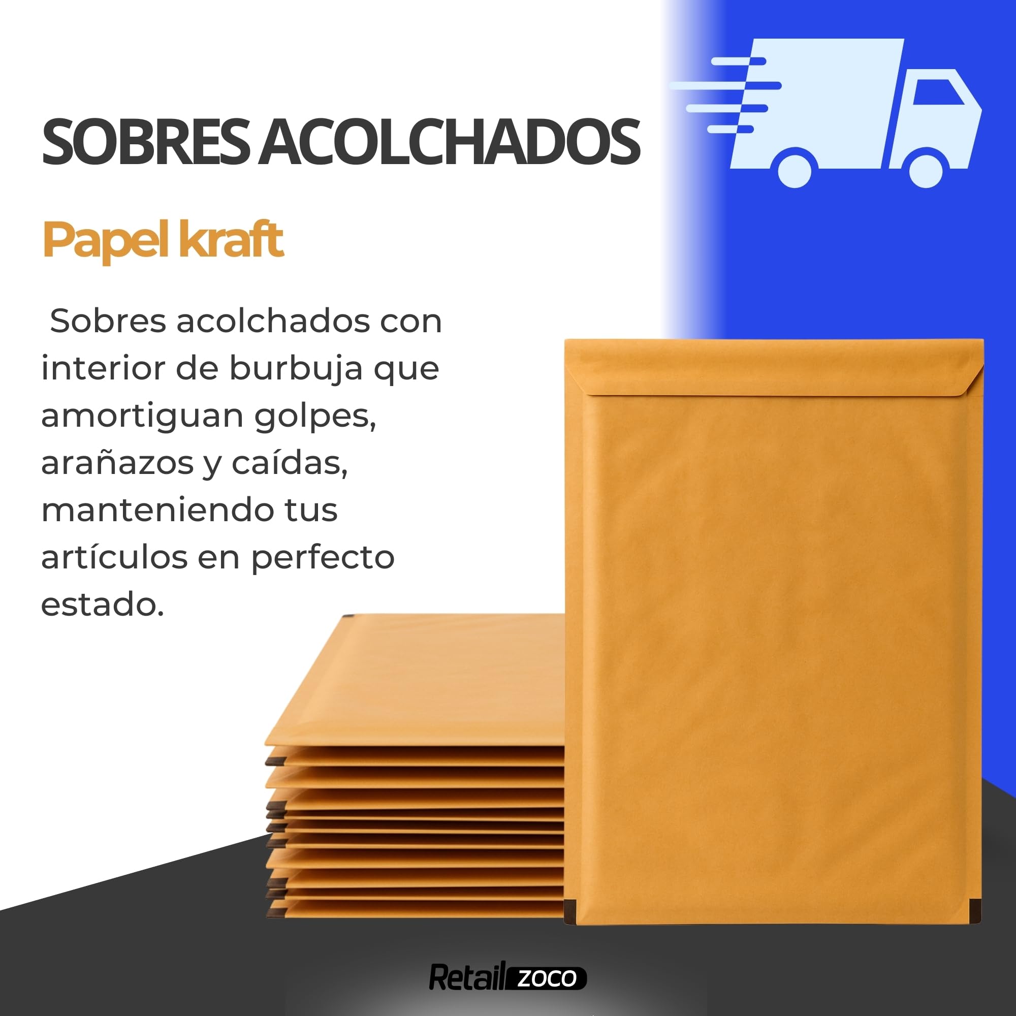 Sobres Acolchados de Burbujas, Sobres Resistentes con Burbujas, Sobres Papel Kraft, Cierre Autoadhesivo, Envuelve y Protege tus envíos, Color Marrón, Tamaño 270 x 360 mm, Pack de 10 unidades