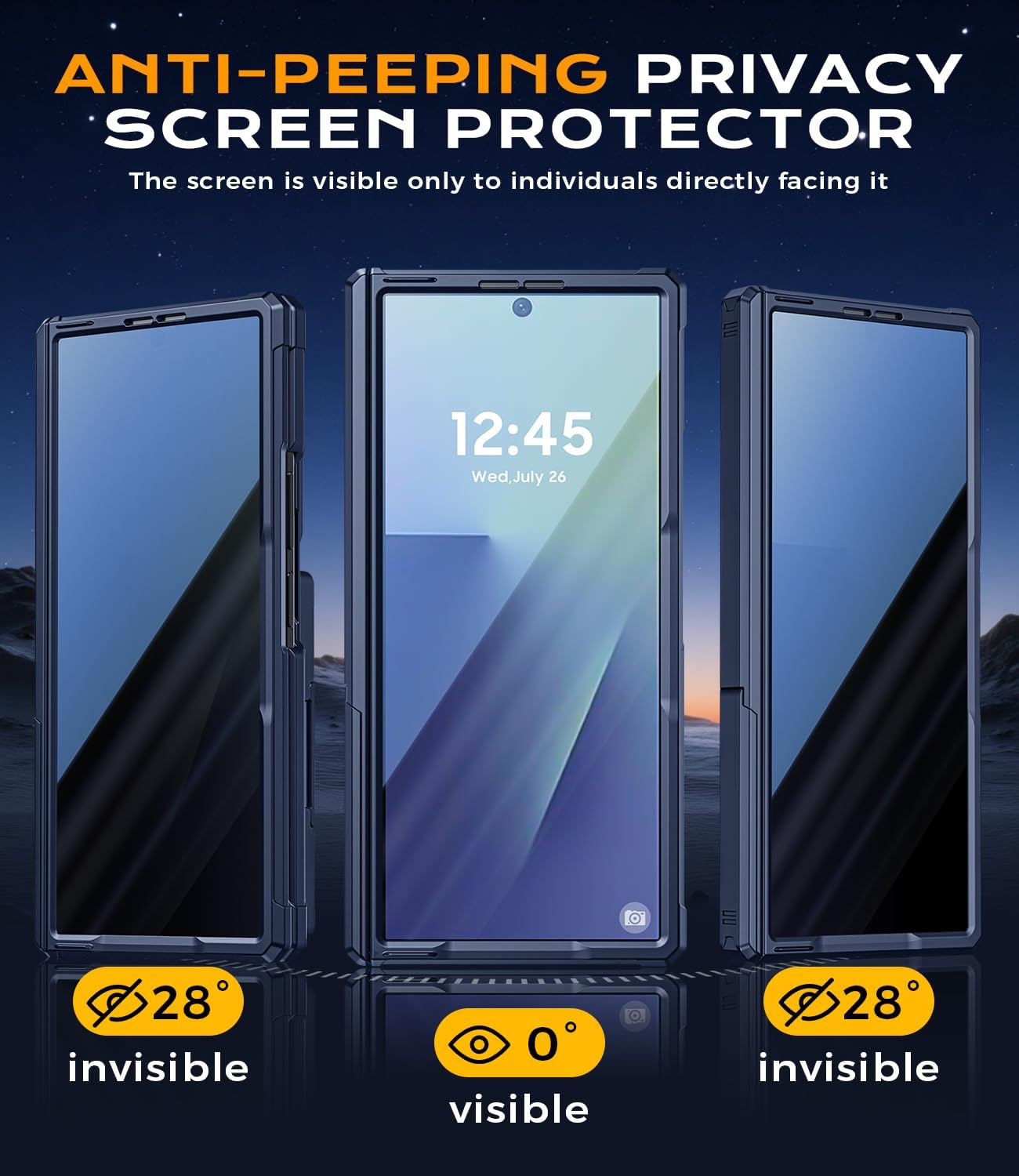 Wallet Case for Samsung Galaxy Z Fold 7 [Privacy Screen Protector][4 Card Holder Lens Cover] Military Grade Heavy Duty Armor with Kickstand RFID Blocking Anti-Slip Business Phone Cover