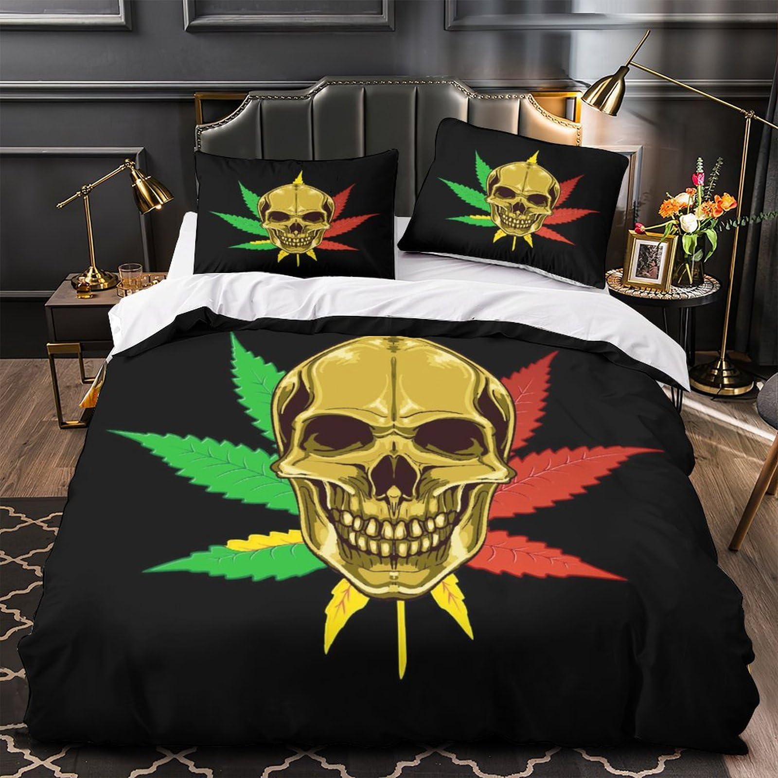 Housse de couette skateboard 220x240 hypoallergénique pour un sommeil sain sans irritations