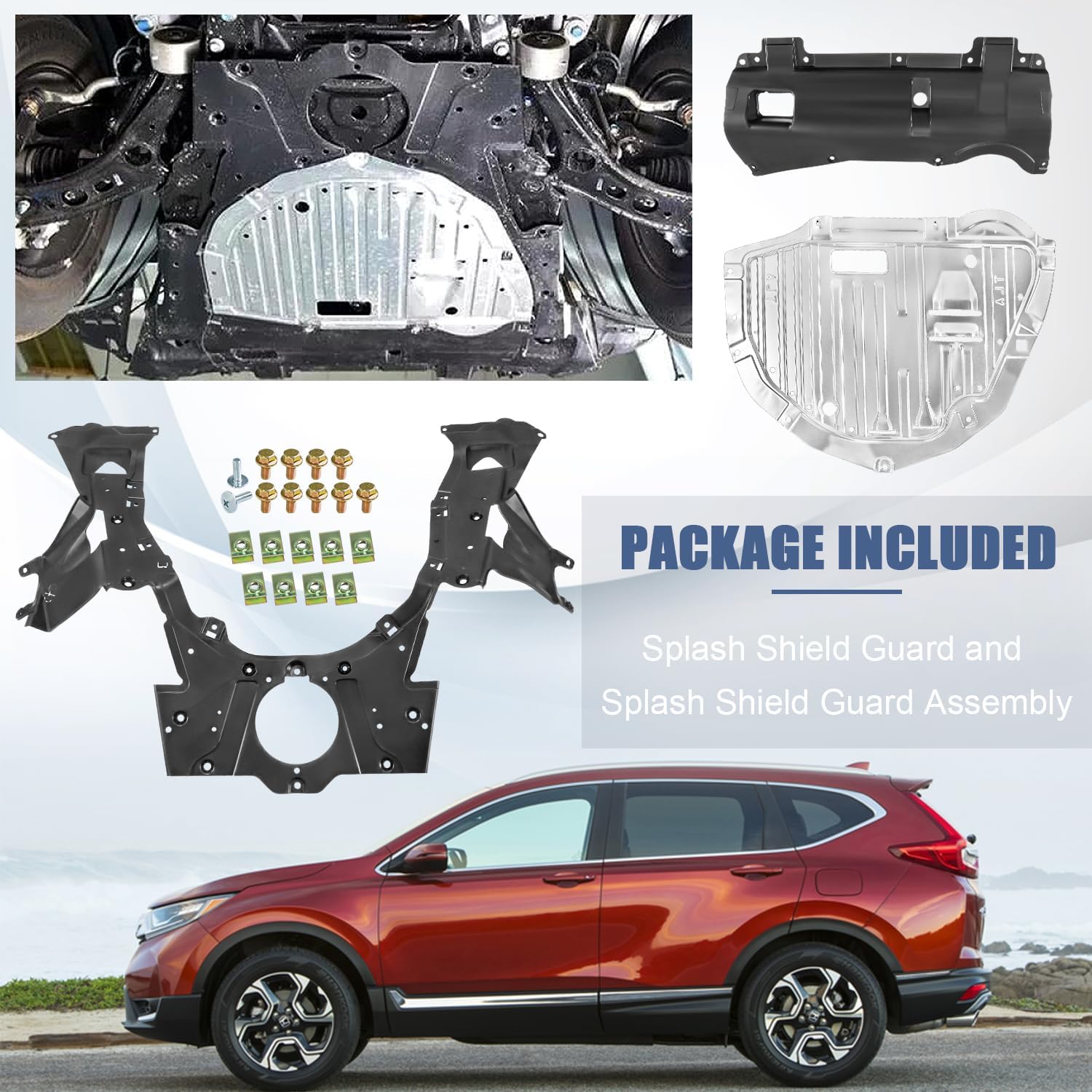 Engine Splash Shield Guard Assembly Compatible with Honda CR-V 2017 2018 2019 2020 Replace 74112-TLA-A01 74112TLAA01