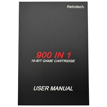 Retrotech 900 In 1 Multi-game Game Cartridge For SNES 16-Bit Game Console - Includes Retrotech Printed Instructions