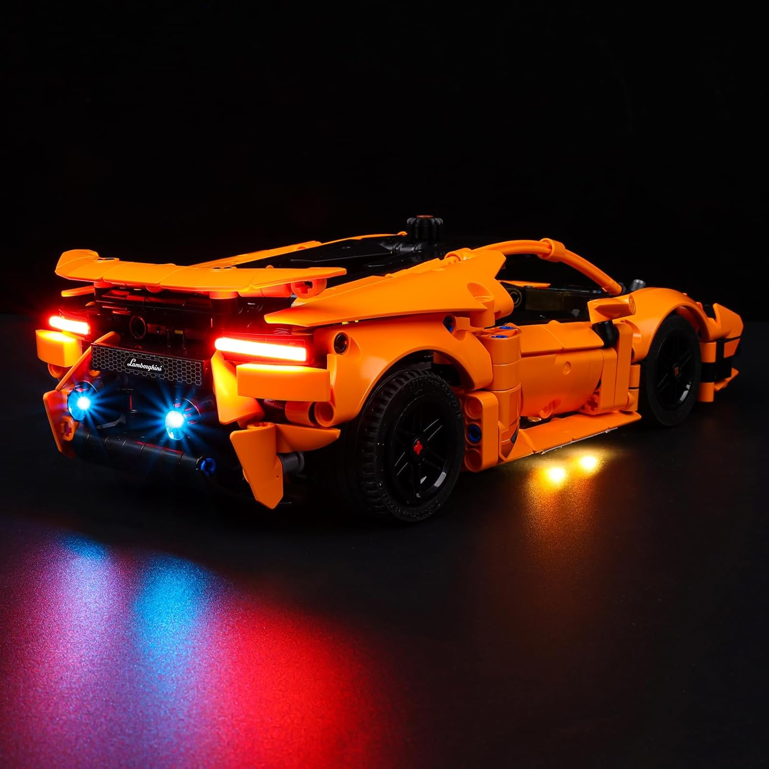 Kyglaring LED The Lighting Kit for Lego Technic Lamborghini Hurac n Tecnica Orange Advanced Building Toy, The Light Kit Compatible with Lego 42196 Building Blocks, NO Lego Brick Set (Classic Version)