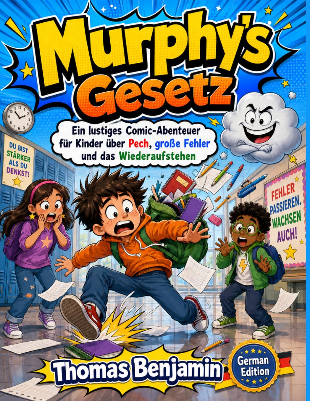 Murphys Gesetz: Ein lustiges Comic-Abenteuer für Kinder über Pech, große Fehler und das Wiederaufstehen