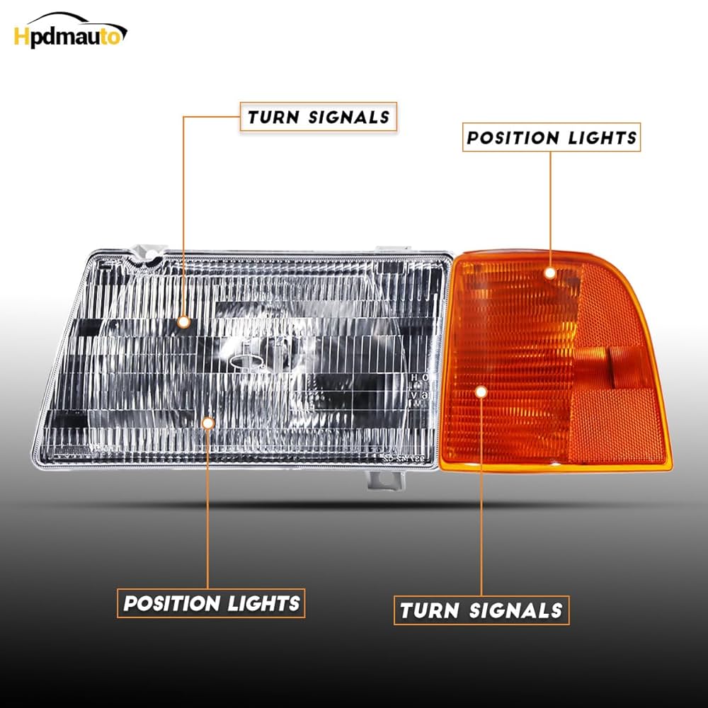 Headlight with Corner Lamp fit for Peterbilt 385/377 Trucks
