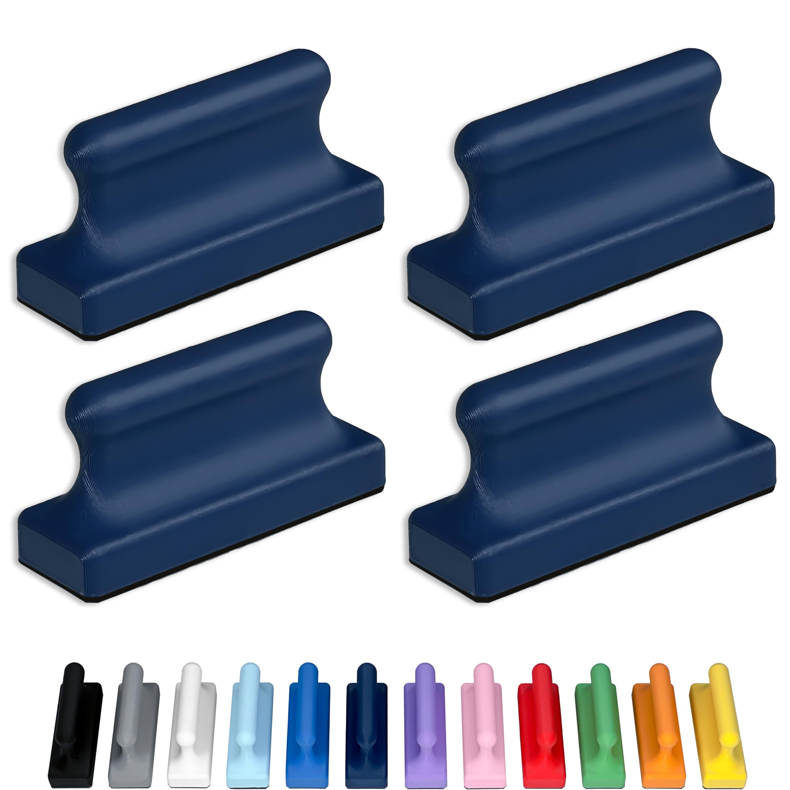 Glassboard Studio Mega Magnets - Neodymium - Heavy Duty, Colorful, Ergonomic, Ideal for Crafting, Quilting, and as Magnetic Knife Holders (4, Navy Blue Pawn) โ image 1
