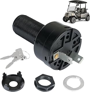 Panglong Precedent Ignition Switch - 2 Terminal, Club Car Ignition Key Switch for 2004-up Precedent and 2018-up Tempo Electric Golf Cart, OEM# 102508601