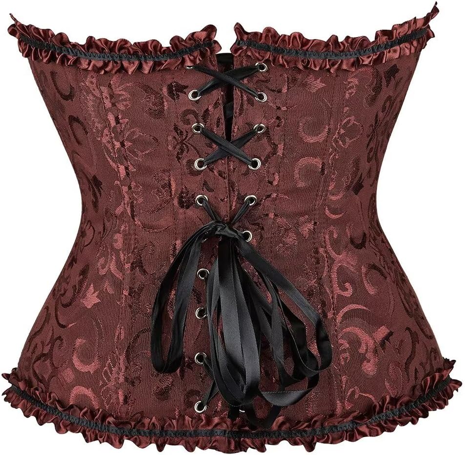 Jutrisujo Renaissance Costume Women Medieval Dress Corset Short Sleeve Irish Over Deluxe Victorian