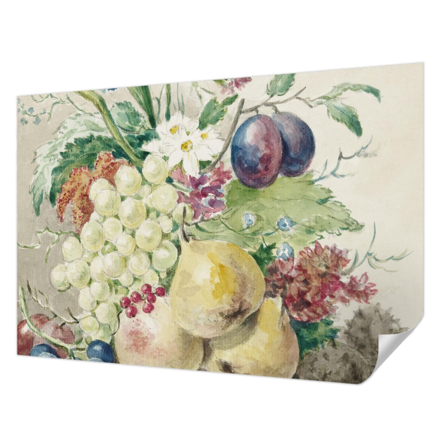 Papel pintado autocolante de flores 152x104 cm para decorar la pared de dormitorios
