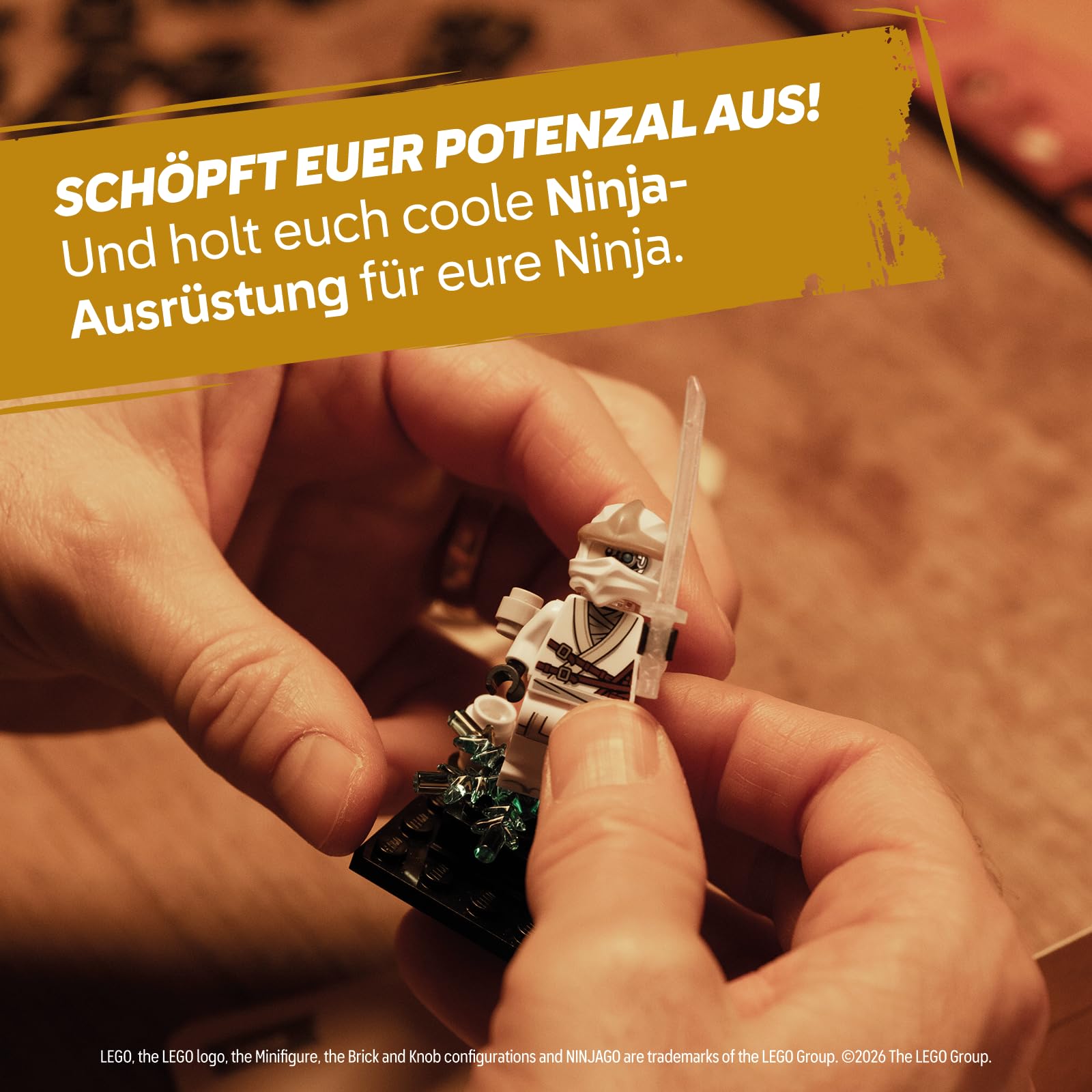 Asmodee LEGO® Ninjago: Destiny's Bounty Adventures! Oficjalna gra planszowa LEGO Ninjago, kooperacyjna gra przygodowa dla całej rodziny, 30 minut, dla 2-4 graczy, od 8 lat, niemiecki